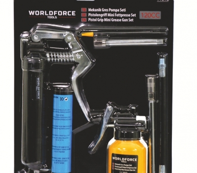 11392 WORLDFORCE MEKANİK GRES POMPASI SETİ 120 CC