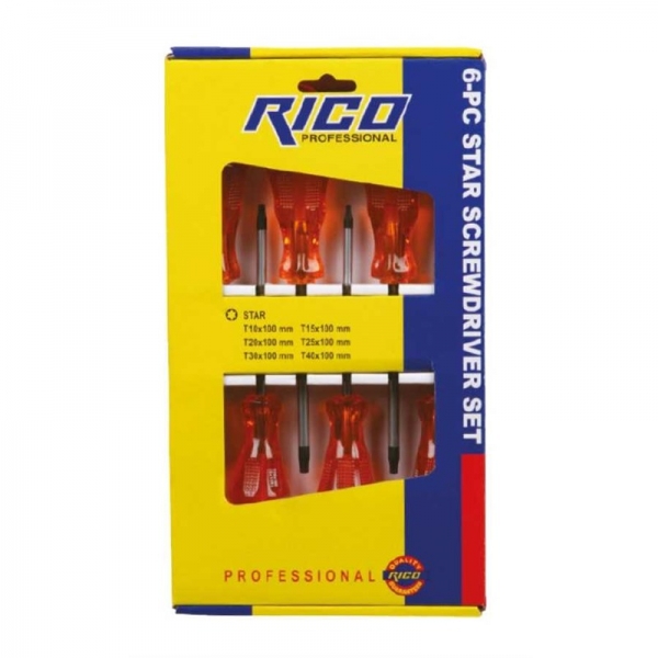 003-RT2522 6 PC TORX STAR TORNAVİDA SETİ